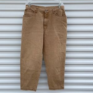 Gitano Tan Denim Cropped Capri Ankle Jeans
